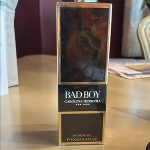 Carolina Herrera Bad Boy Shower Gel - Black and Gold